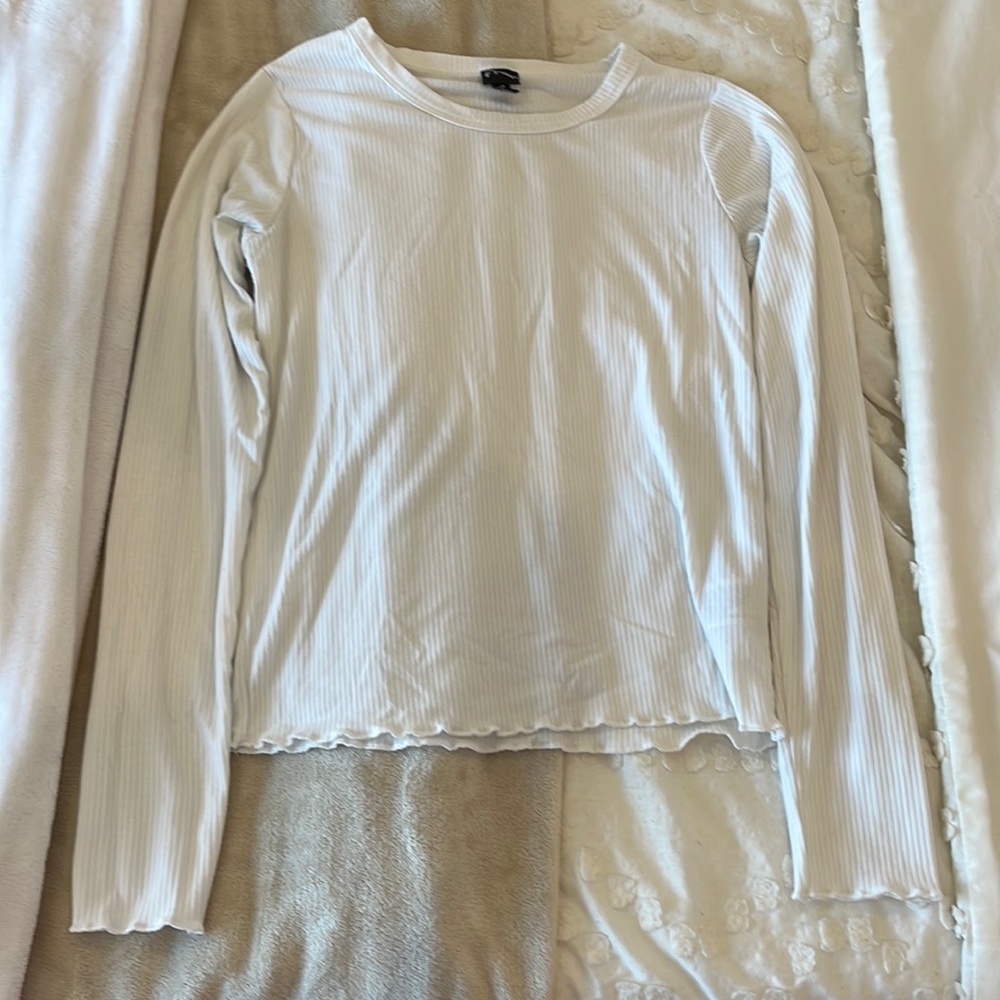White Art Class (Target) long sleeve ribbed shirt